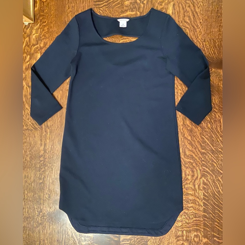 Club Monaco Open Back Navy Dress